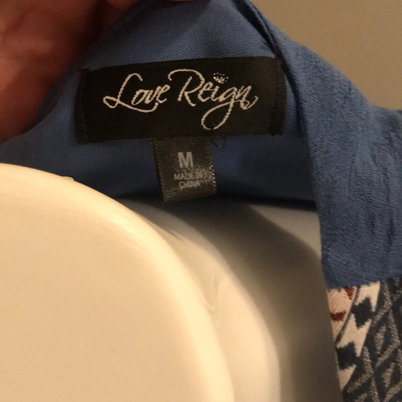 Blue Spring Dress Sz M - Picture 4 of 7